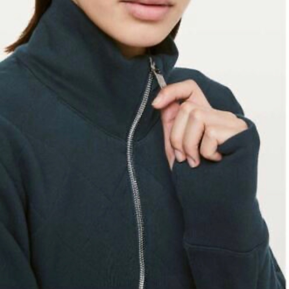 Lululemon Forever Warm Pullover Half Zip Size 8 Nocturnal Teal